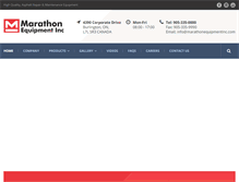 Tablet Screenshot of marathonequipmentinc.com